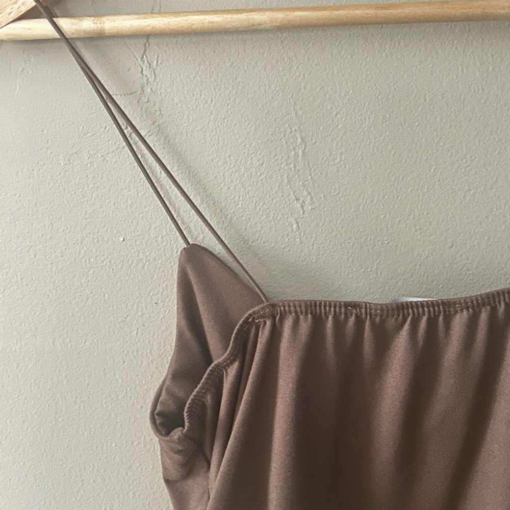 Brown Scrunchy Top by Gaze - Picture 7 of 8